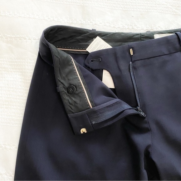 BOSS HUGO BOSS WOMEN'S WOOL BLEND NAVY DIESEL STRASSE DRESS PANTS - 4 - Picture 4 of 9